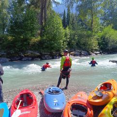 Rettungsaktion beim Wildwasser