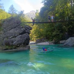 Der Sprung ins kalte Nass